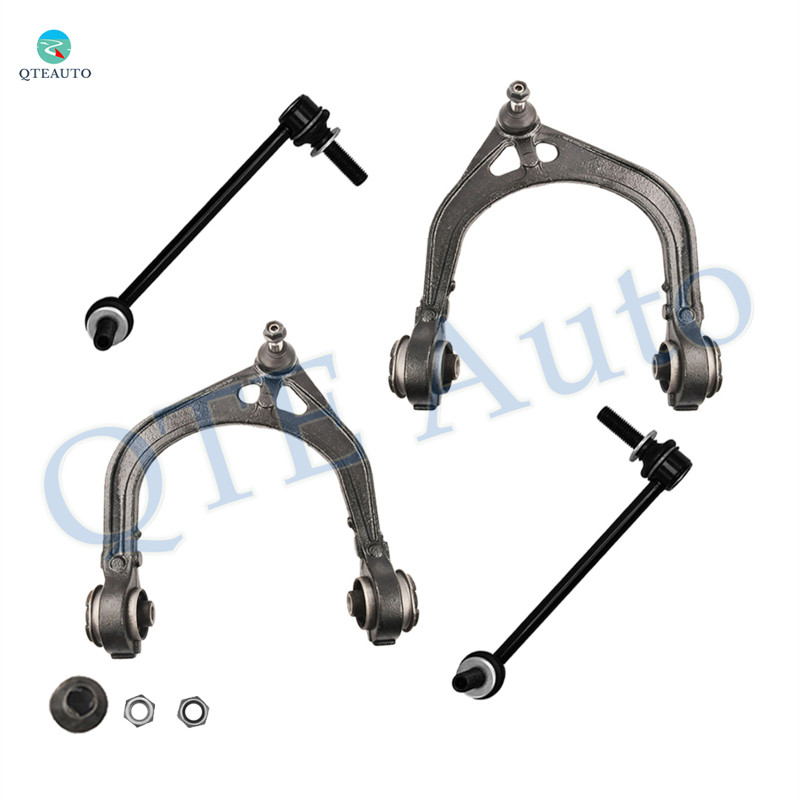 Set of 4 Front Upper Control Arm Ball Joint-Sway Bar Link For 2005-2008 Dodge Magnum Adjustable