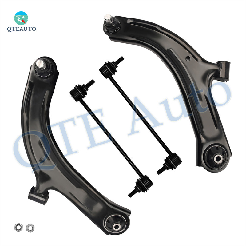 Set of 4 Front Lower Control Arm Ball Joint-Sway Bar Link For 2009-2014 Nissan Cube