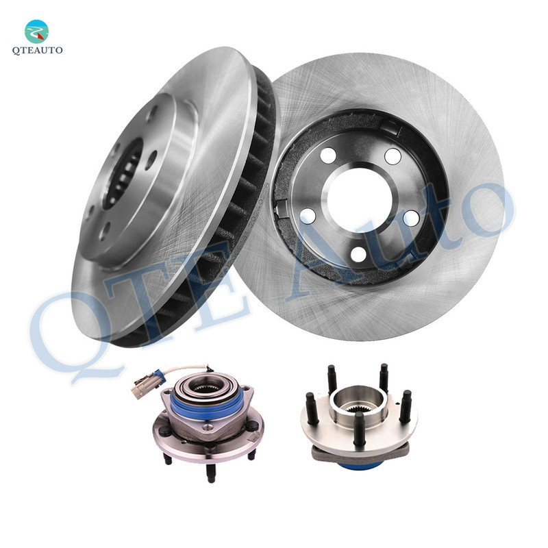 Set of 4 Front 278mm Brake Disc Rotors-Wheel Hub Bearing Assembly For 1997-2001 Chevrolet Venture