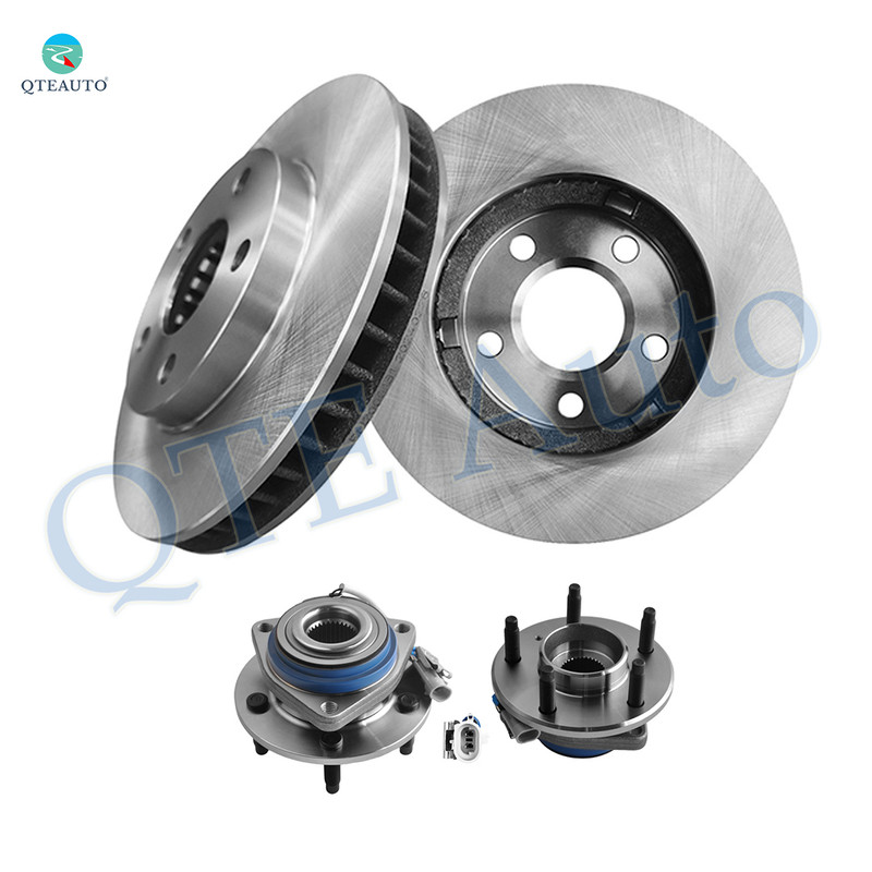 Set of 4 Front 278mm Brake Disc Rotors-Wheel Hub Bearing Assembly For 1997-2001 Chevrolet Venture
