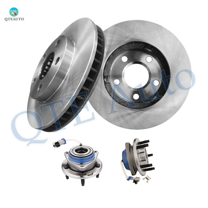 Set of 4 Front 278mm Brake Disc Rotors-Wheel Hub Bearing Assembly For 1997-2003 Pontiac Grand Prix