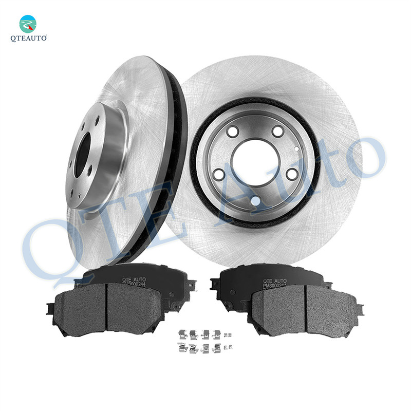 Set of 6 Front 297mm Brake Disc Rotors-Ceramic Brake Pad Kit For 2014-2018 Mazda 6