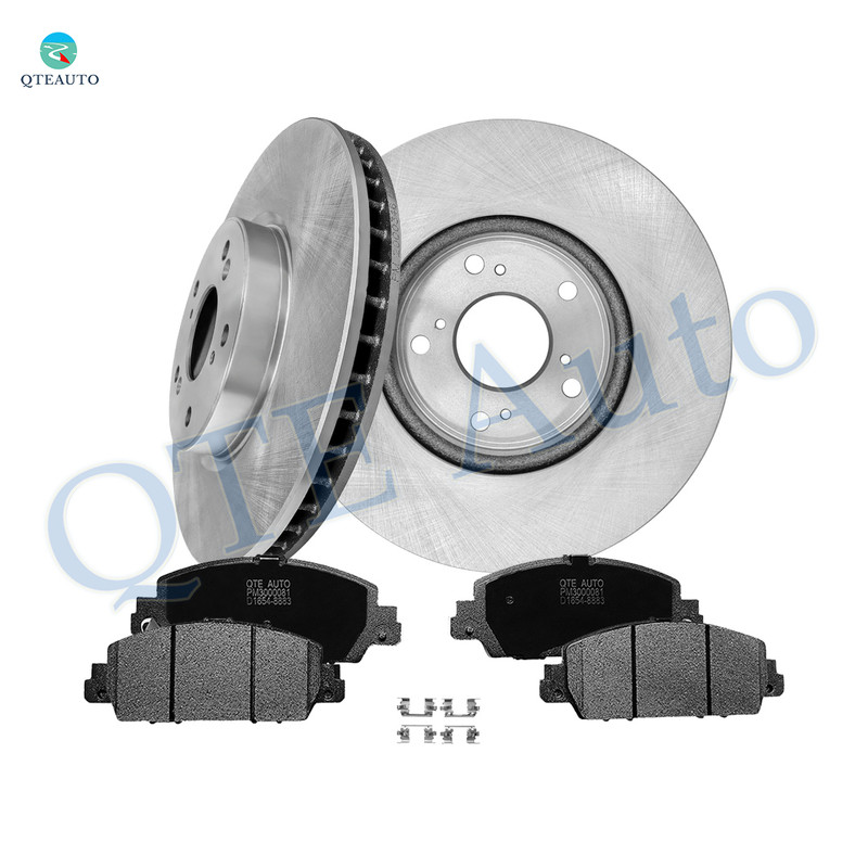 Set of 6 Front 293mm Brake Disc Rotors-Ceramic Brake Pad Kit For 2013-2022 Honda Accord