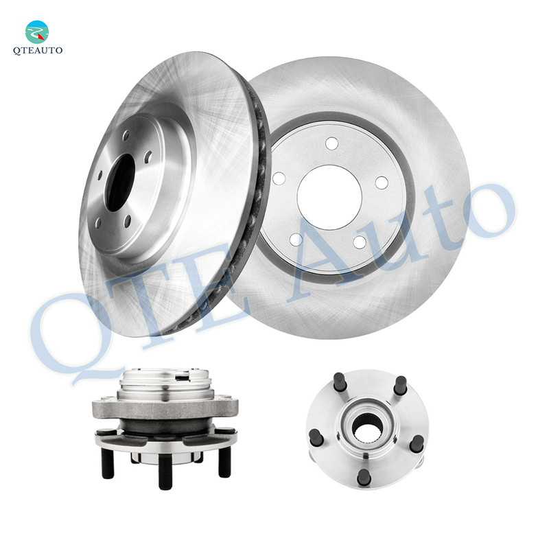 Set of 4 Front 320mm Brake Disc Rotors-Wheel Hub Bearing Assembly For 2016-2020 Infiniti QX60