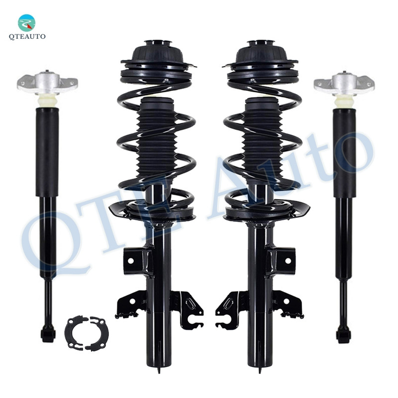 Set of 4 Front Quick Complete Strut-Coil Spring Assembly-Rear Complete Shock Absorber Kit For 2014-2018 Jeep Cherokee New Version