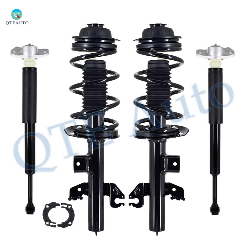 Set of 4 Front Quick Complete Strut-Coil Spring Assembly-Rear Complete Shock Absorber Kit For 2014-2018 Jeep Cherokee Old Version