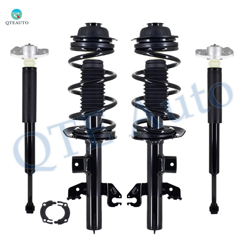 Set of 4 Front Quick Complete Strut-Coil Spring Assembly-Rear Complete Shock Absorber Kit For 2014-2018 Jeep Cherokee