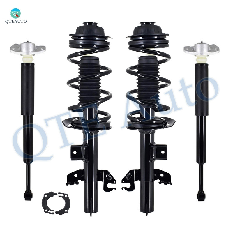 Set of 4 Front Quick Complete Strut-Coil Spring Assembly-Rear Complete Shock Absorber Kit For 2014-2018 Jeep Cherokee Trailhawk