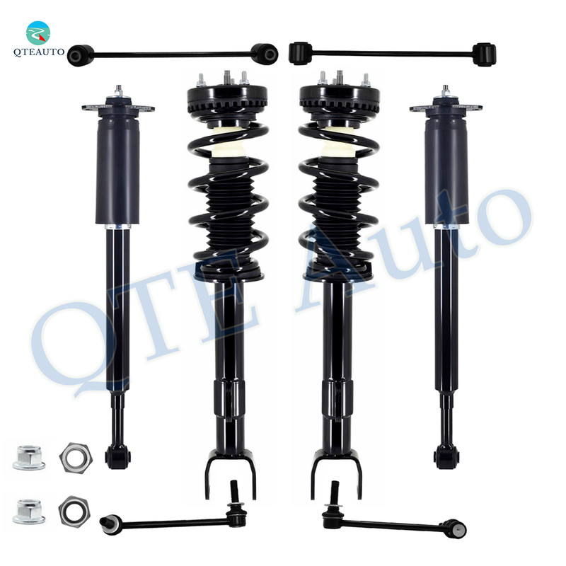 Set of 8 Front Sway Bar Link-Quick Complete Strut-Coil Spring Assembly-Rear Sway Bar Link-Complete Shock Absorber Kit For 2012-2017 2019 2020 Dodge Charger