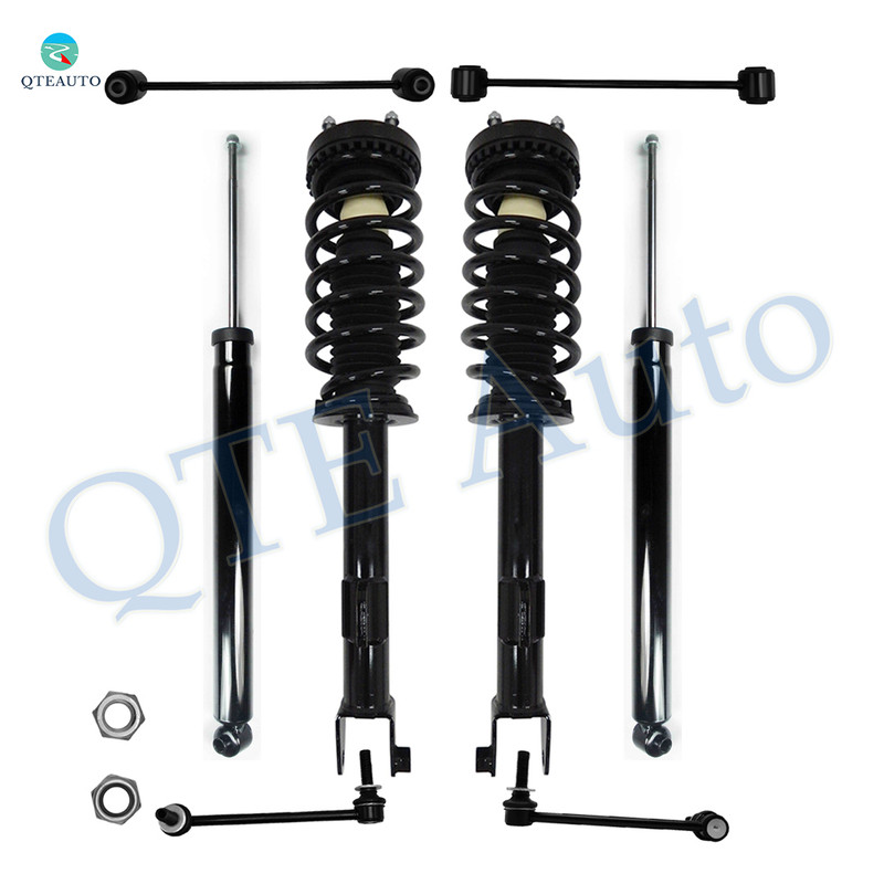 Set of 8 Front Sway Bar Link-Quick Complete Strut-Coil Spring Assembly-Rear Sway Bar Link-Shock Absorber For 2009 2010 Dodge Challenger