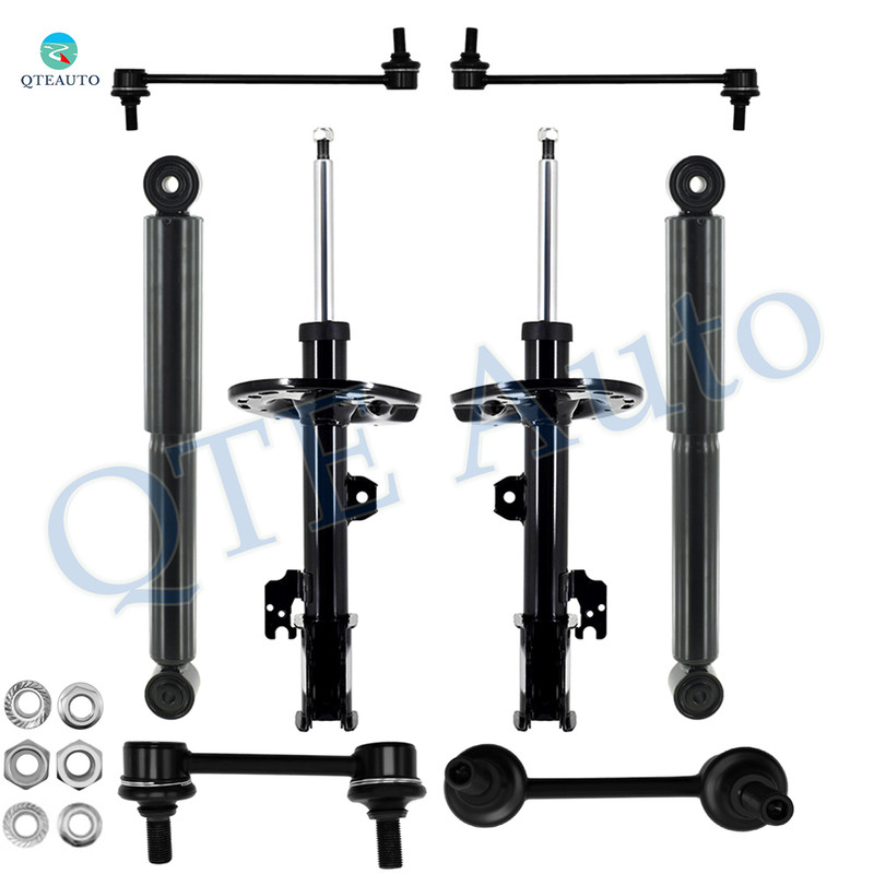Set of 8 Front Sway Bar Link-Suspension Strut Assembly-Rear Sway Bar Link-Shock Absorber For 2016-2019 Lexus RX350