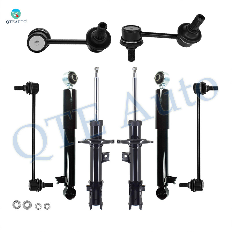 Set of 8 Front Sway Bar Link-Suspension Strut Assembly-Rear Sway Bar Link-Shock Absorber For 2013-2018 Hyundai Santa FE
