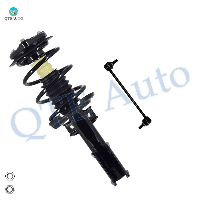 Front Left Sway Bar Link-Quick Complete Strut-Coil Spring Assembly For 2008-2014 Mercedes-Benz C300