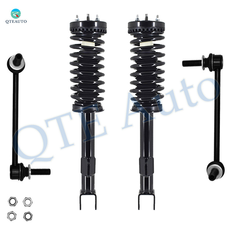 Set of 4 Front Sway Bar Link-Quick Complete Strut-Coil Spring Assembly Replacement For 2006-2010 Dodge Charger