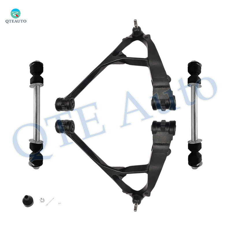 Set of 4 Front Lower Control Arm Ball Joint-Sway Bar Link For 2002-2006 Cadillac Escalade