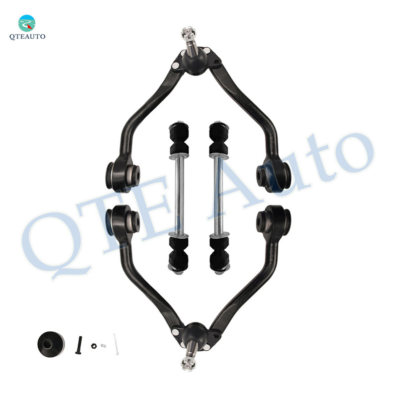 Set of 4 Front Upper Control Arm Ball Joint-Sway Bar Link For 1989-2000 Chevrolet K3500