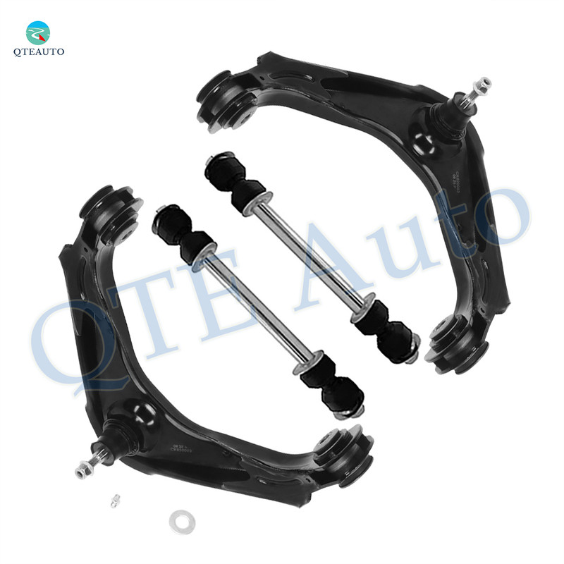 Set of 4 Front Upper Control Arm Ball Joint-Sway Bar Link For 2002 2003 Chevrolet Avalanche 2500