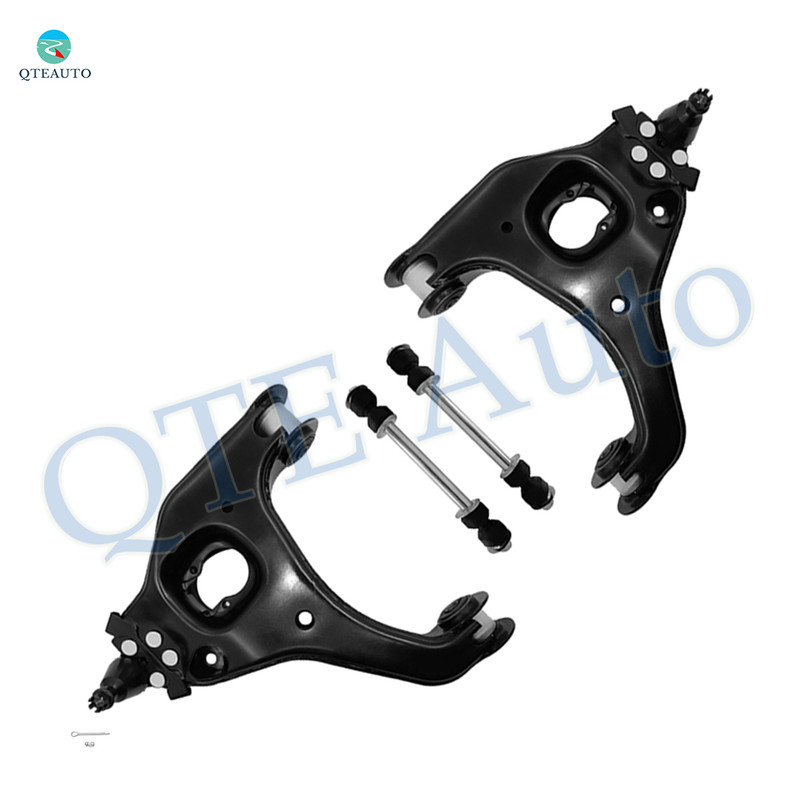 Set of 4 Front Upper Control Arm Ball Joint-Sway Bar Link For 1999-2006 GMC Sierra 1500 RWD