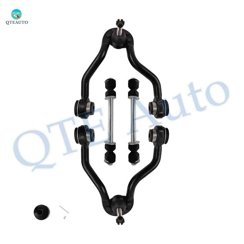 Set of 4 Front Upper Control Arm Ball Joint-Sway Bar Link For 1994-2000 GMC Yukon