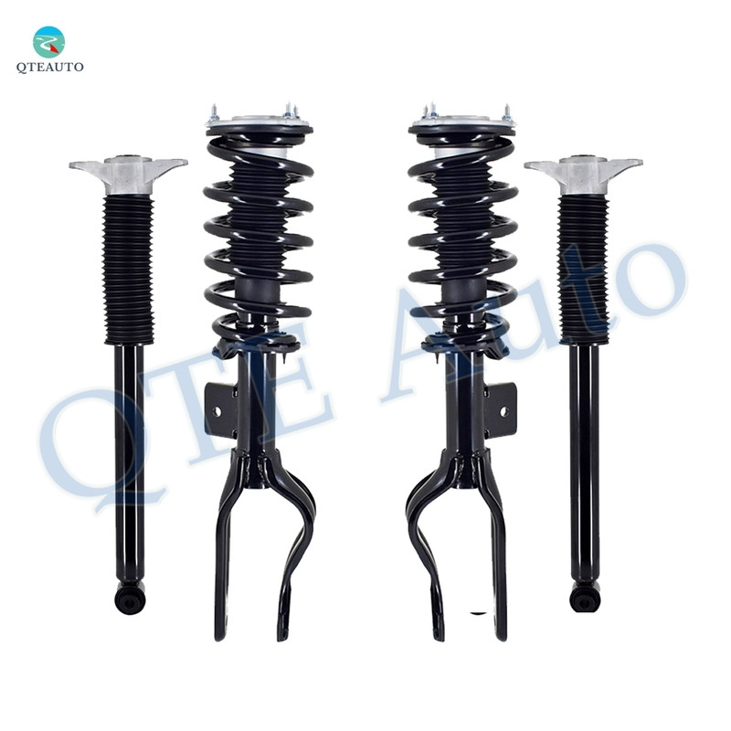 Set of 4 Front Quick Complete Strut-Coil Spring Assembly-Rear Complete Shock Absorber Kit For 2020-2023 Tesla Y w/ Performance Suspension