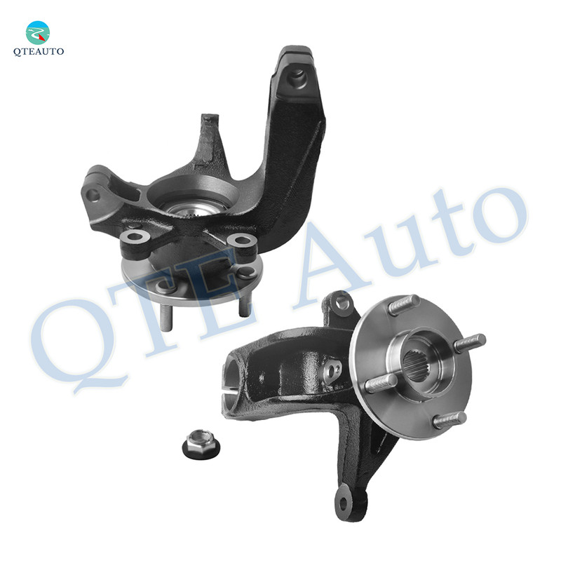 Pair of 2 Front Left-Right Suspension Steering Knuckle & Wheel Hub Bearing Assembly Replacement For 2006-2011 Ford Focus Pair of 2 Front Left-Right Suspension Steering Knuckle & Wheel Hub Bearing Assembly Replacement For 2006-2011 Ford Focus