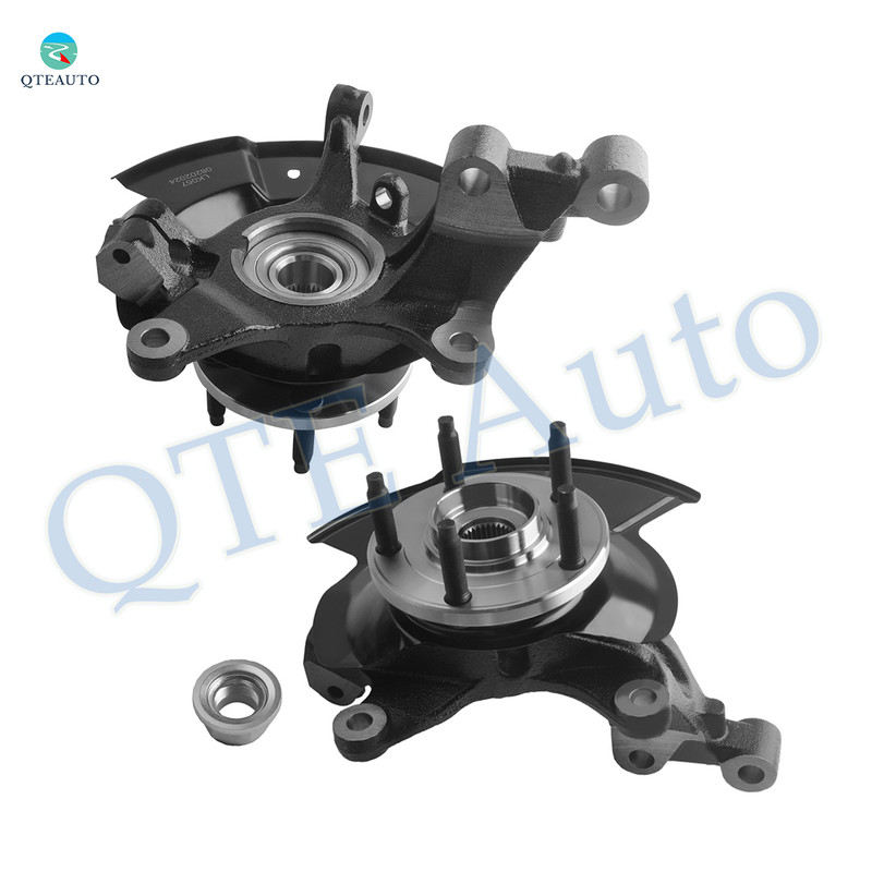 Pair of 2 Front Left-Right Suspension Steering Knuckle & Wheel Hub Bearing Assembly Replacement For 2011-2014 Ford Edge Pair of 2 Front Left-Right Suspension Steering Knuckle & Wheel Hub Bearing Assembly Replacement For 2011-2014 Ford Edge
