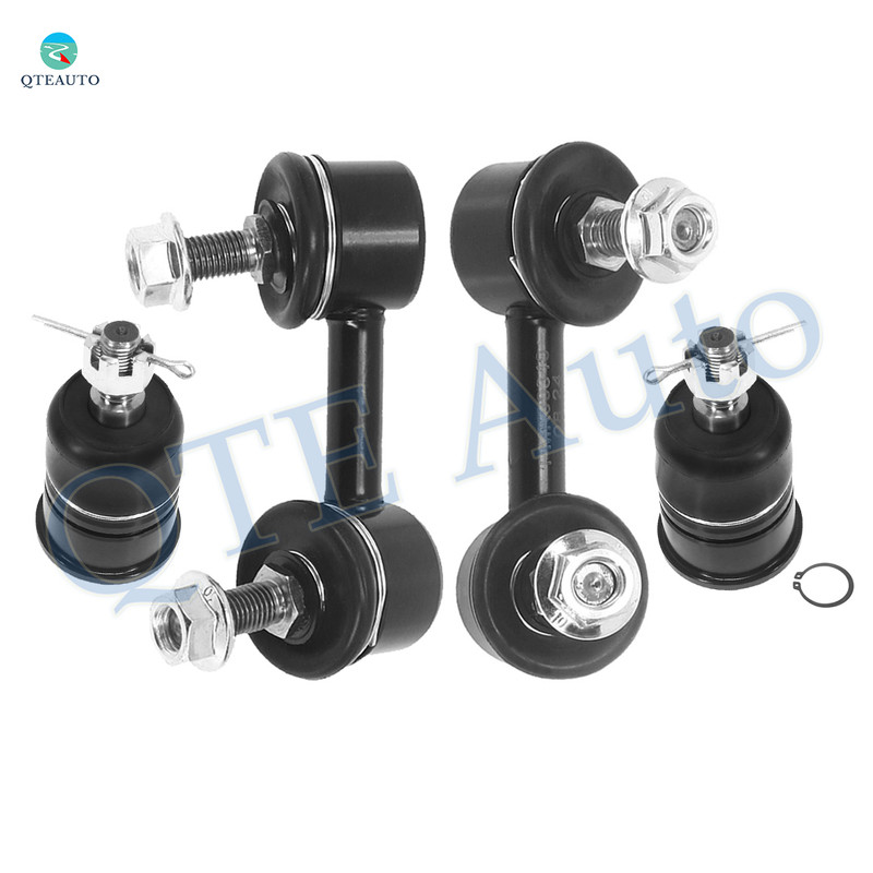 Set of 4 Front Lower Suspension Ball Joint-Sway Bar Link For 1998-2002 Honda Accord