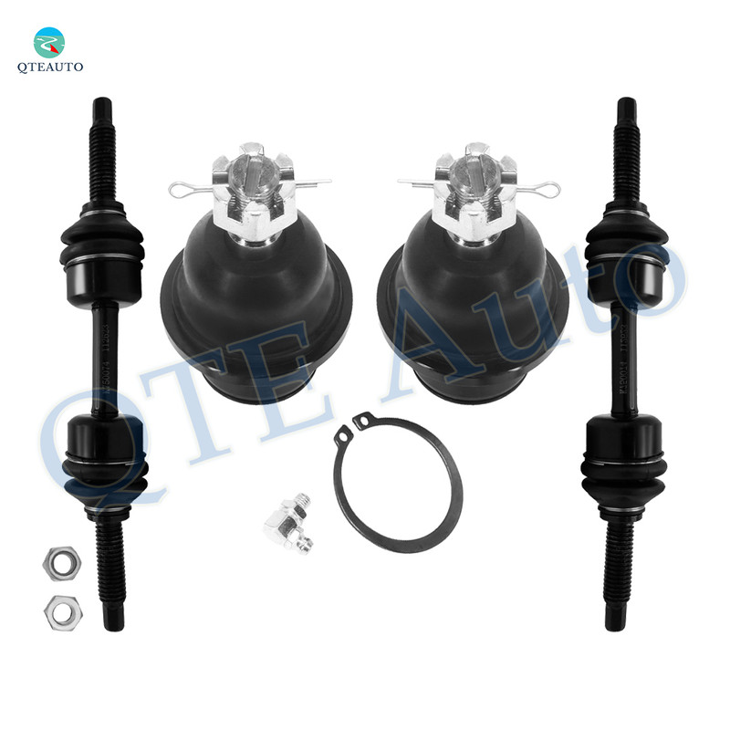 Set of 4 Front Lower Suspension Ball Joint-Sway Bar Link For 2007-2017 Ford Expedition