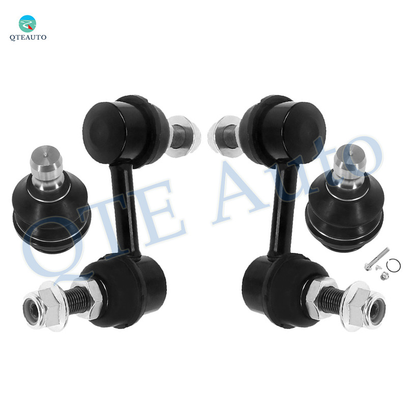 Set of 4 Front Lower Suspension Ball Joint-Sway Bar Link For 2005-2015 Nissan Armada