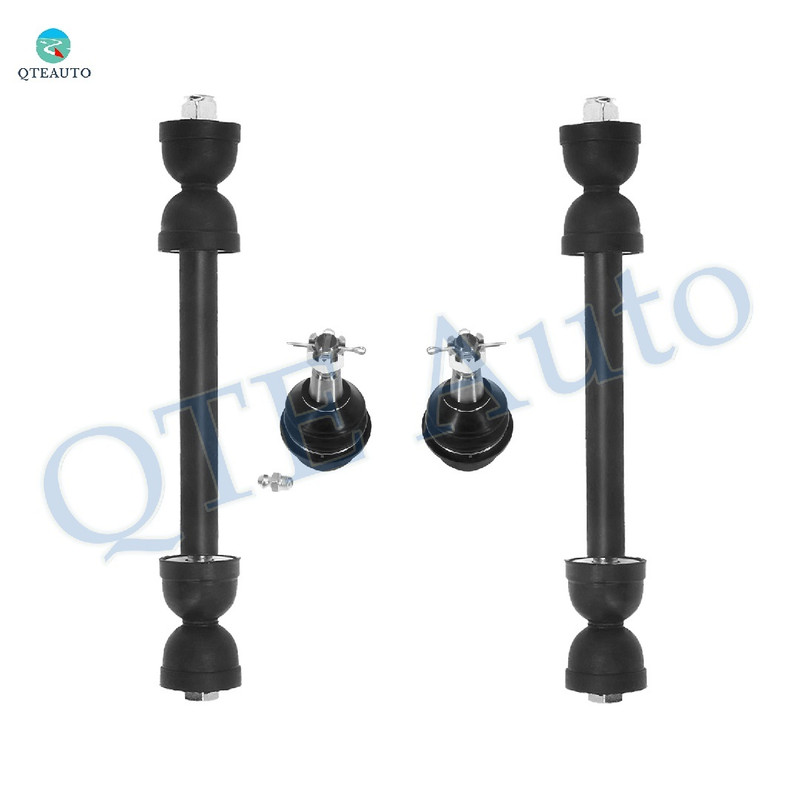 Set of 4 Front Lower Suspension Ball Joint-Sway Bar Link For 1995-2000 Chevrolet Tahoe 4WD