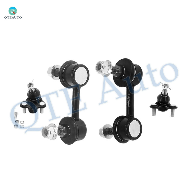 Set of 4 Front Lower Suspension Ball Joint-Sway Bar Link For 2006-2011 Acura CSX