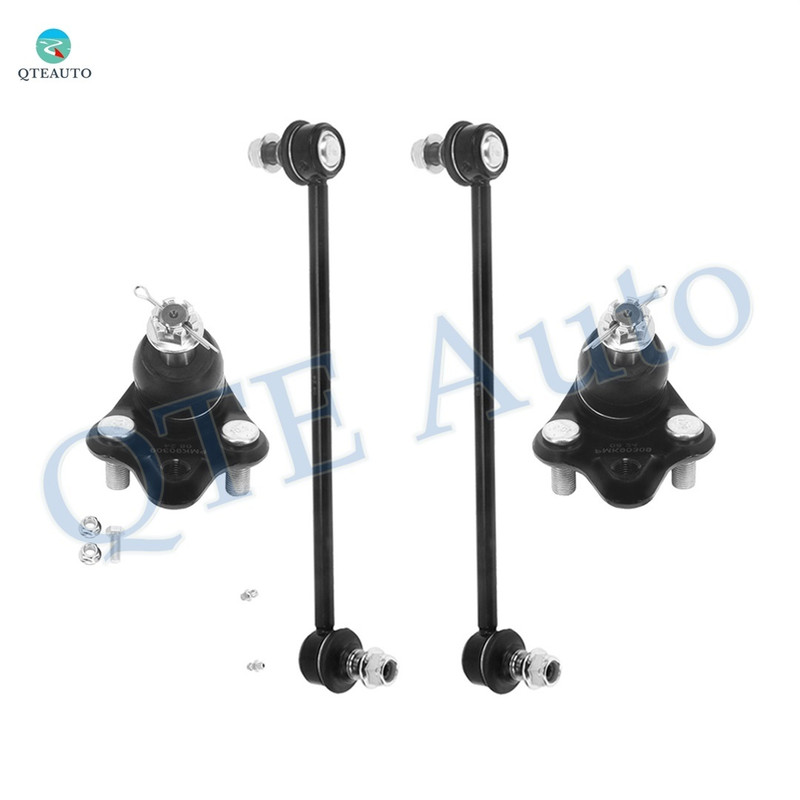 Set of 4 Front Lower Suspension Ball Joint-Sway Bar Link For 2001-2003 Toyota Prius