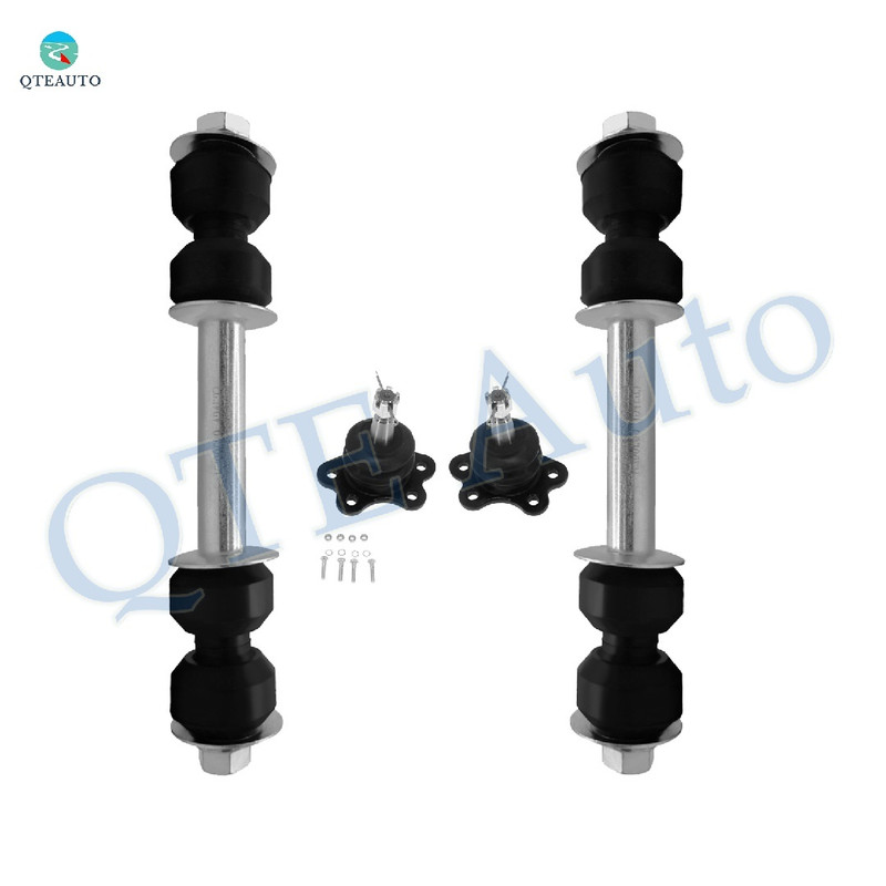 Set of 4 Front Upper Suspension Ball Joint-Sway Bar Link For 1995-2000 Chevrolet Tahoe K700532