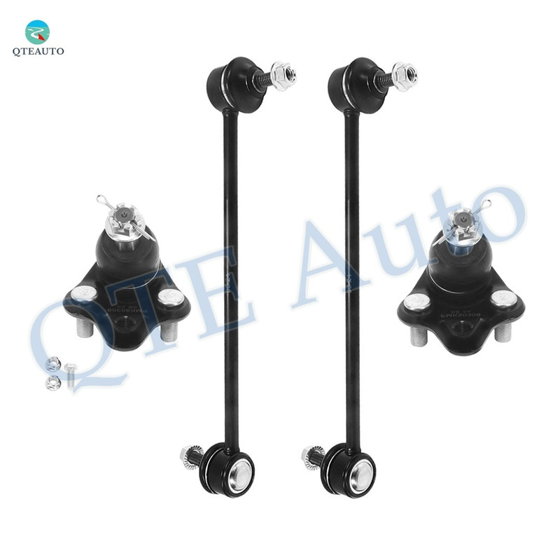 Set of 4 Front Lower Suspension Ball Joint-Sway Bar Link For 2001-2005 Toyota RAV4