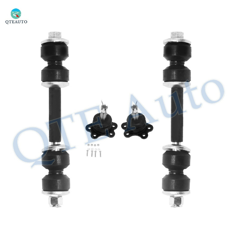 Set of 4 Front Upper Suspension Ball Joint-Sway Bar Link For 1992-1999 Chevrolet C1500 Suburban