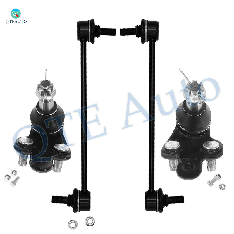 Set of 4 Front Lower Suspension Ball Joint-Sway Bar Link For 2002-2006 Toyota Camry