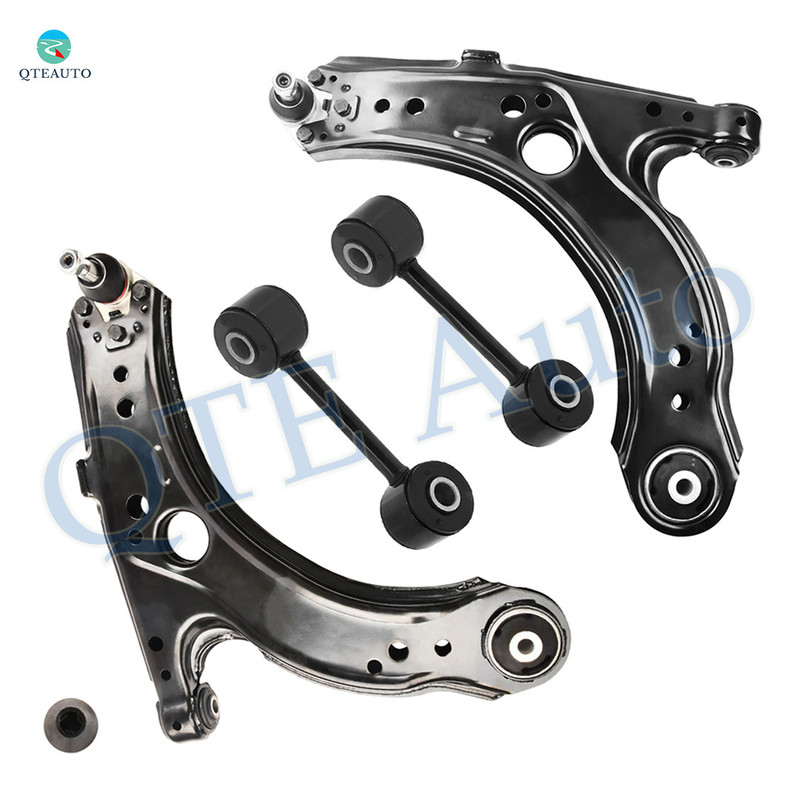 Set of 4 Front Lower Control Arm Ball Joint-Sway Bar Link For 2001-2006 Volkswagen Jetta