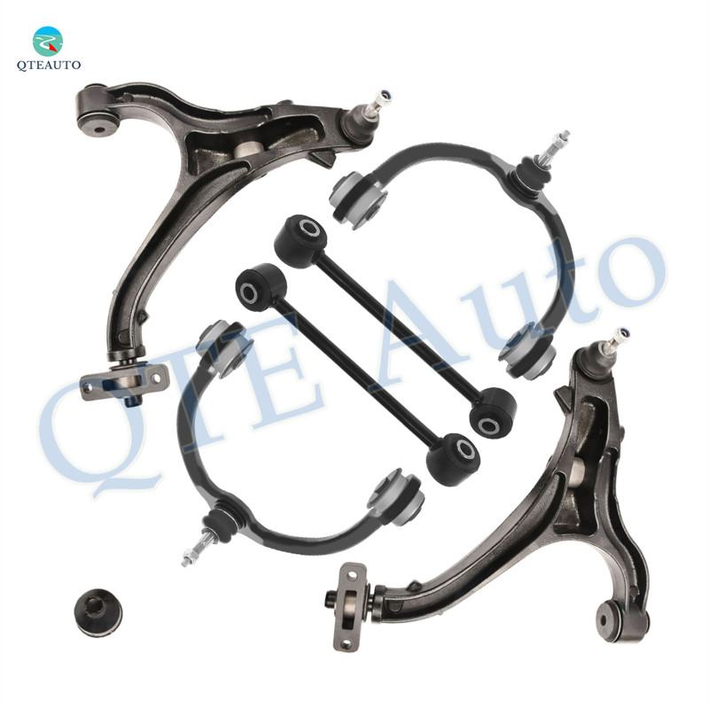 Set of 6 Front Upper and Lower Control Arm Ball Joint-Sway Bar Link For 2006-2010 Jeep Commander
