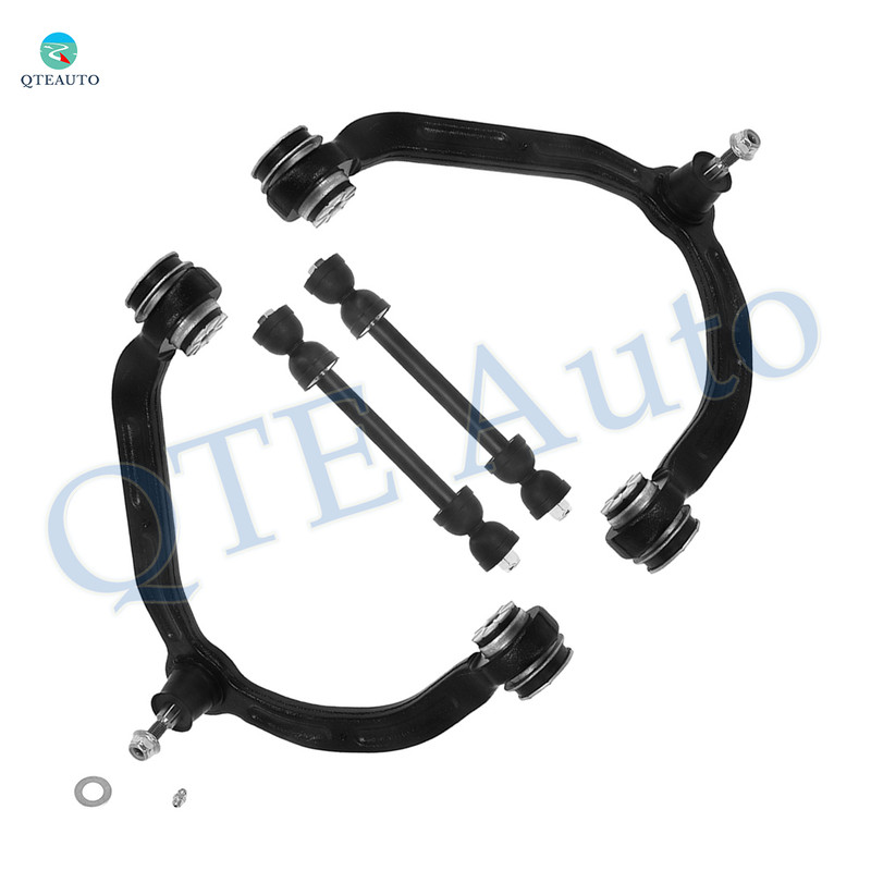 Set of 4 Front Upper Control Arm Ball Joint-Sway Bar Link For 1999 2000 GMC Sierra 2500