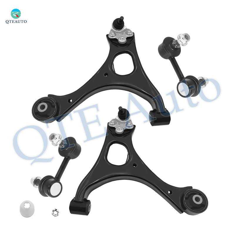 Set of 4 Front Lower Control Arm Ball Joint-Sway Bar Link For 2006-2011 Honda Civic