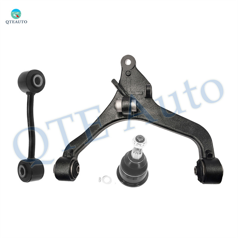 Set of 3 Front Left Lower Control Arm-Sway Bar Link-Suspension Ball Joint For 2002-2004 Jeep Liberty