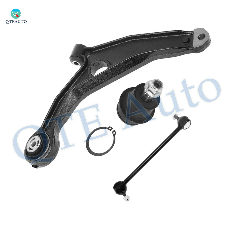 Set of 3 Front Right Lower Control Arm-Sway Bar Link-Suspension Ball Joint For 2007-2009 Chrysler Sebring