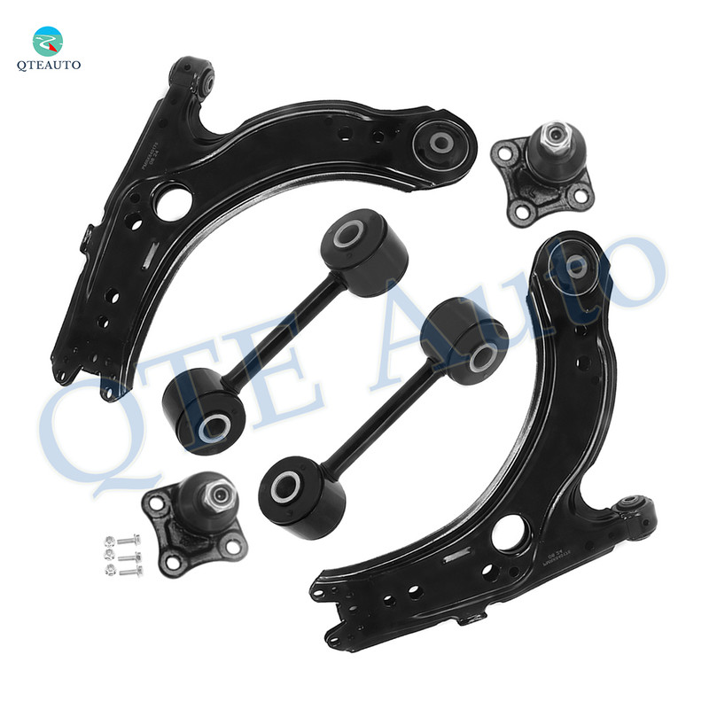 Set of 6 Front Lower Control Arm-Sway Bar Link-Suspension Ball Joint For 2001-2006 Volkswagen Jetta