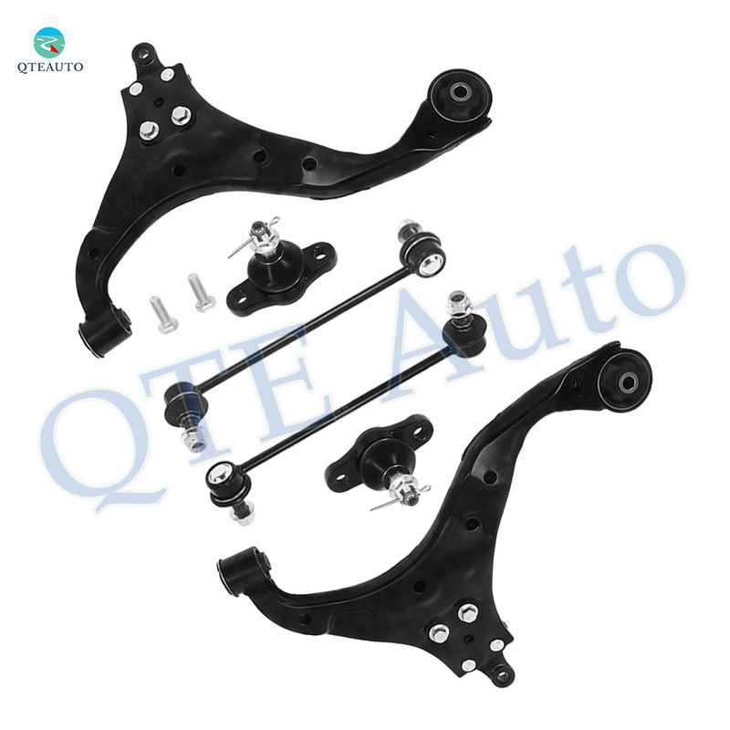 Set of 6 Front Lower Control Arm-Sway Bar Link-Suspension Ball Joint For 2005-2009 Hyundai Tucson