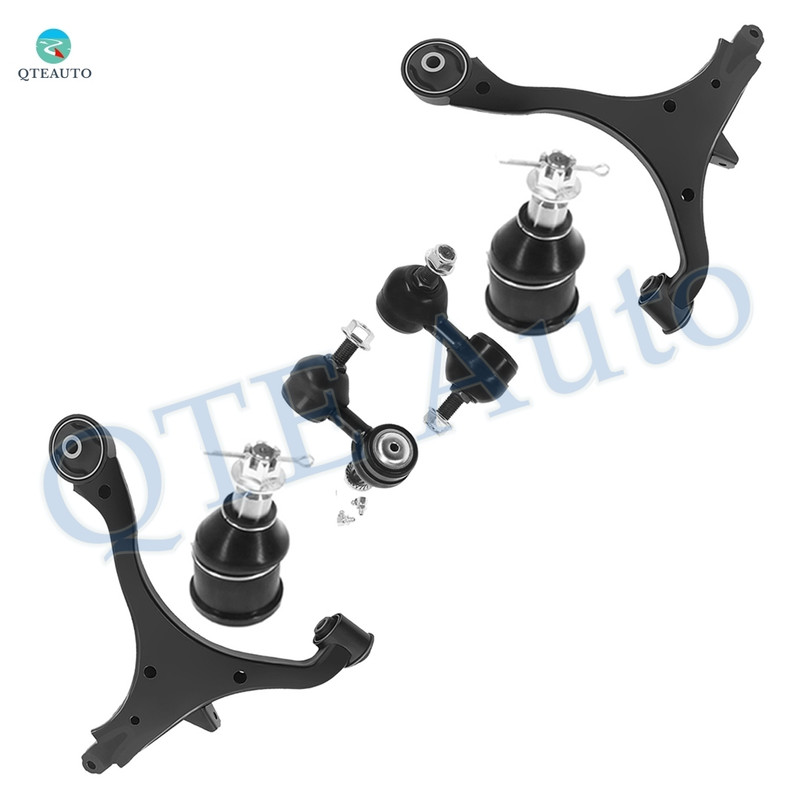 Set of 6 Front Lower Control Arm-Sway Bar Link-Suspension Ball Joint For 2002-2004 Honda CR-V