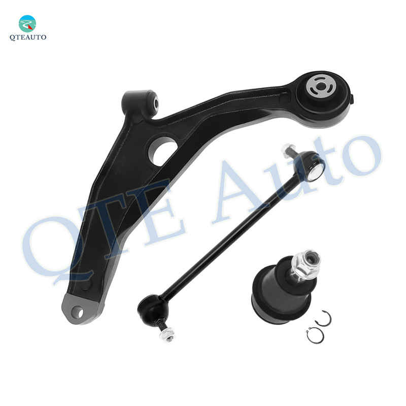 Set of 3 Front Left Lower Control Arm-Sway Bar Link-Suspension Ball Joint For 2012-2014 Dodge Avenger