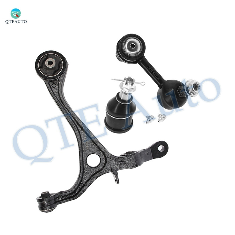 Set of 3 Front Right Lower Control Arm-Sway Bar Link-Suspension Ball Joint For 2004-2008 Acura TSX