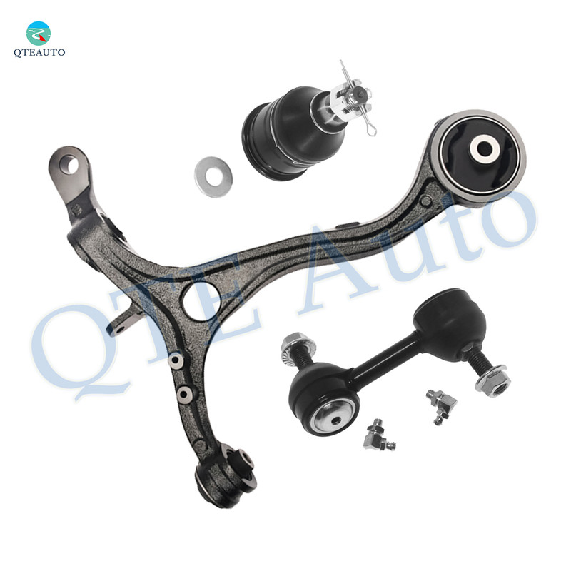 Set of 3 Front Left Lower Control Arm-Sway Bar Link-Suspension Ball Joint For 2009-2014 Acura TSX
