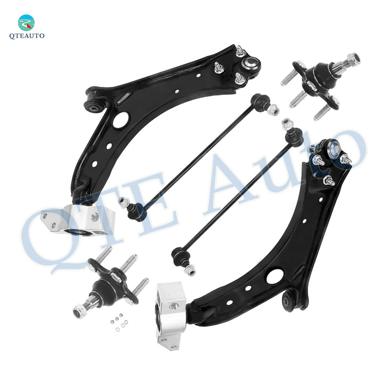 Set of 6 Front Lower Control Arm-Sway Bar Link-Suspension Ball Joint For 2006-2009 Volkswagen Rabbit