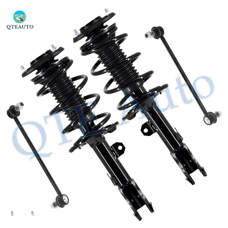 Set of 4 Front Sway Bar Link-Quick Complete Strut-Coil Spring Assembly For 2014-2019 Toyota Corolla